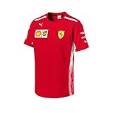 Ferrari Scuderia Formula 1 Men's Red 2018 Team T-Shirt w/Sponsors (2XL)