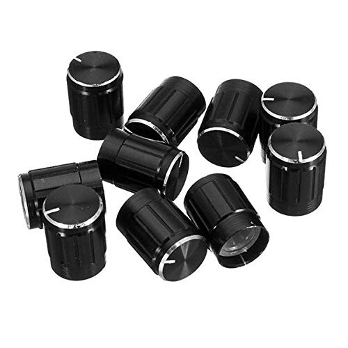 image for Unknown 10pcs 13x17mm Aluminum Alloy Potentiometer Knob Volume Control
