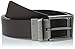Calvin Klein Men's Reversible Harness Roller Buckle Belt, Black/Brown, 38