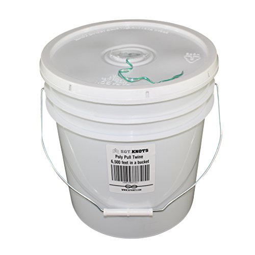 SGT KNOTS Poly Pull Line 210 Pound Bucket & Reusable Lid for Power