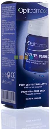Opticalmax - Drops For Eyes Blue 10 ml Drops - Reliefs Symptoms Of Fatigue - Hydrates The Cornea - Reduces redness - They Are Rich In Waters Of Distilled Plants - Formula With Chamomil - Netherlands