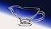 Bezrat Gravy Boat - Large 10 oz crystal Coupe Shaped Gravy Sauce Boat 1 Pack