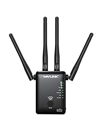 WAVLINK ARIEAL D4   Extensor WiFi AC1200 de doble banda 5 Ghz 2,4 Ghz 1200 Mbps router inalámbrico, punto de acceso, repetidor de señal amplificador Wi Fi 3 en 1   Funciona con cualquier router, versión de actualización 2018