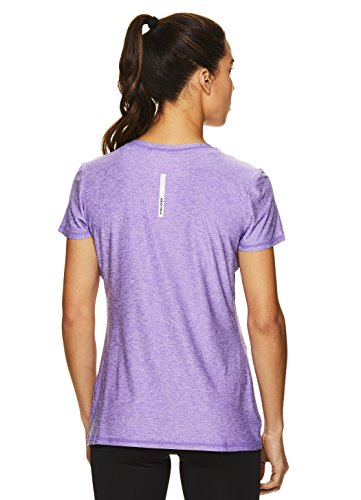image for HEAD Women's High Jump Short Sleeve Workout T-Shirt - Performance V-Ne
