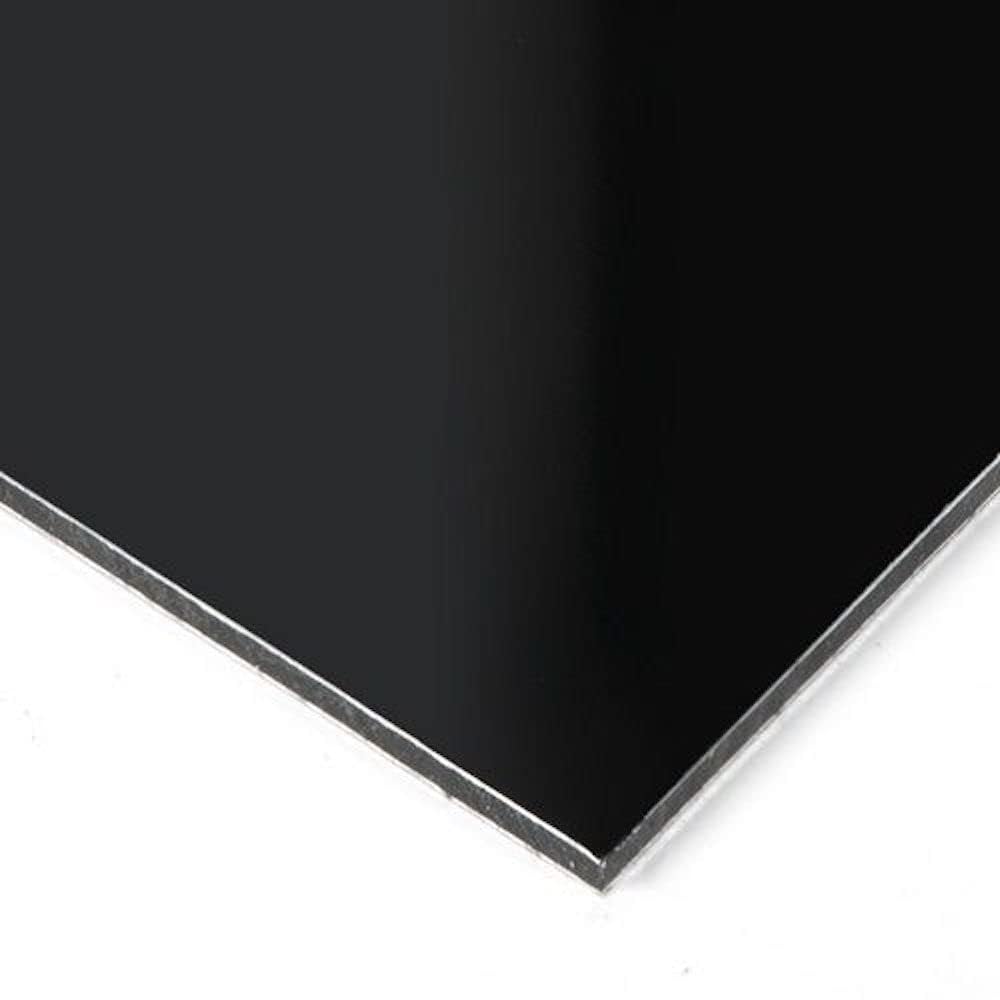 Photo 1 of Falken Design Aluminum Sheet - Durable, Lightweight Black 12" x 72" – 1/8" Thick ACM Panel for Signage, Indoor/Outdoor Use, Wall Cladding & Architecture, Weather-Resistant ACM Board
