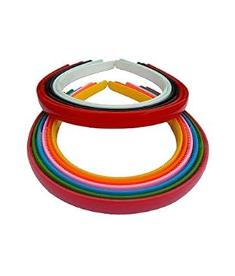 Buy Fida Arts Set Of Multi Colour Plastic Sleek Hair Bands For