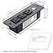 Recessed Power Strip Socket with USB Ports.Desk 3-Outlets Plug 9.8 ft Extension Cord for Conference Home Office