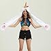 SZTOPFOCUS Silly Unicorn Hat For Women Animal Hood Scarf Mittens Novelty Faux Fur Hoodie Dresses Unicorn White Rave Hat (White Unicorn)