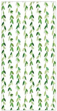 Decorative Privacy Window Film/Vivid Fresh Watercolor Ivy Branches and Leaves with Modern Natural Patterns Art Design/No-Glue Self Static Cling for Home Bedroom Bathroom Kitchen Office Decor Green