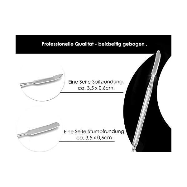 Gebogener Profi Gelspatel Doppel-Spatel, Salbenspatel, Doppelinstrument – Bild 4