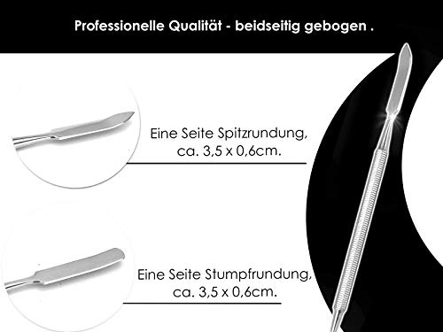 Gebogener Profi Gelspatel Doppel-Spatel, Salbenspatel, Doppelinstrument – Bild 4