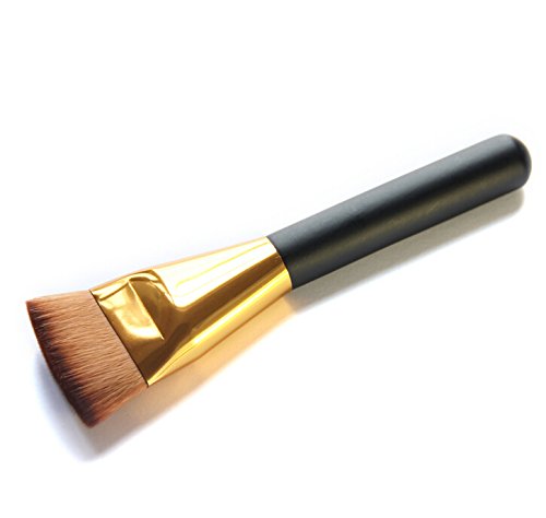 eNilecor Flat Contour Makeup Brush,Oval Makeup Brush Cosmetic Foundation Cream Powder Blusher Toothbrush Curve Foundation Brush & Glove MakeUp Washing Cleaning Brush Scrubber Board (3PCS)