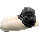 MIRACLE 【 癒し 膝枕 】 高品質 ひざまくらクッション 女性の太ももを忠実に再現 アナタは仰向け派？うつ伏せ派？ ブラック MC-HIZAMA-BK