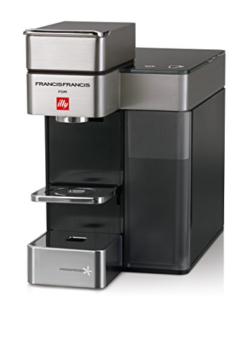 Click Here to See More Images Francis Francis for Illy 60072 Y5 Duo Espresso & Coffee Machine, Silver/Black