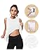 Bamans Women's Cute Mesh Sleeveless Workout Clothes Yoga Tops Open Back Exercise Gym Shirts Sports Running Tank Tops