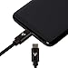 Type C Charger by vCharged [2 FT] - Fast Charging USB Type Cable for Samsung Galaxy S21 Ultra/A10/A20/A51/S10/S9/S8, Black