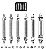 Krealightioo 6 Pcs Damaged Screw Extractor