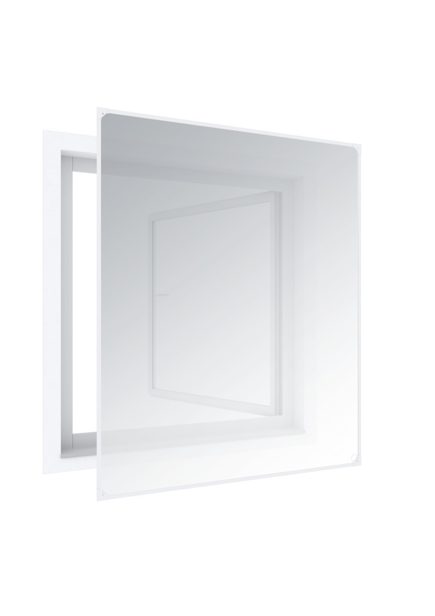 Windhager Insect Protection and Sun Protection Magnetic Frame, Magnetic Frame for Windows, Fly Screen, Mosquito Screen, Tool Assembly, 100 x 120 cm, White, 03269