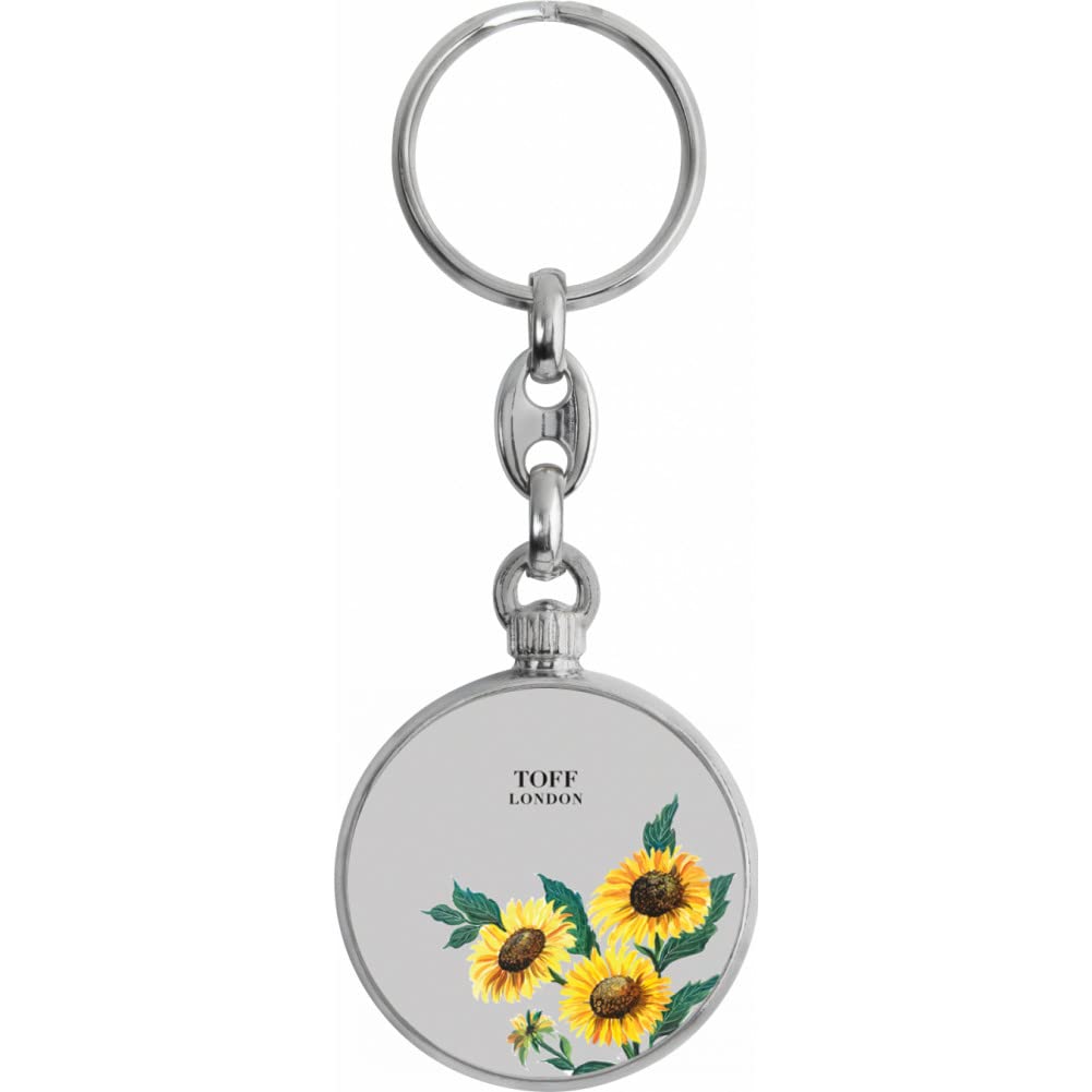 Toff London Yellow Sunflower Flower Keyring