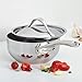 Anolon Nouvelle Stainless Steel Sauce Pan/Saucepan/Saucier with Lid, 2.5 Quart, Silver