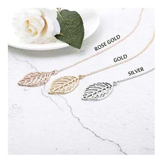 Aukmla-Chic-Leaf-Shaped-Chain-Jewelry-Necklaces-for-Women-and-Girls-Gold Aukmla-Chic-Leaf-Shaped-Chain-Jewelry-Necklaces-for-Women-and-Girls-Gold