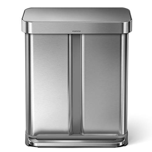 3 simplehuman+Brushed+Stainless+Compartment+Recycler