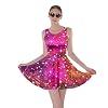 CowCow-Womens-Starry-Night-Sky-Moon-Stars-Space-Constellations-Planets-Mrs-Frizzle-Skater-Dress-XS-5XL