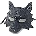 STORM BUY] Wolf Mask Steampunk Style Scary Horror Devil Wolf Animal Masquerade Halloween Costume Cosplay Party mask (Black)
