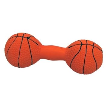 Image result for squeaky dog toy dumbbell