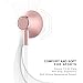 Wireless Headphones, Lightweight Sport Earphone, HiFi Stereo Magnetic Earbuds Bluetooth Headphones, Tangle Free, HD Buit-In Mic, Support 2 Devices, Sweatproof, for Jogging, Running, Gym (Rose Gold)