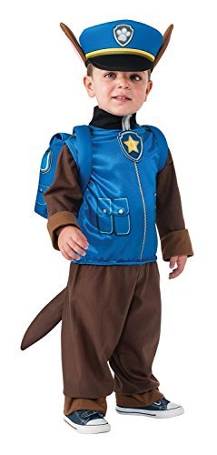 Paw Patrol Chase Toddler Costume, Blue, 2T-4T