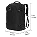 Hynes Eagle Travel Backpack 40L Flight Approved Carry on Backpack Men Large Cabin Weekender Laptop Backpack Women 15.6 inches Black 2017