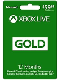 Microsoft Xbox LIVE 12 Month Gold Membership (Physical Card)