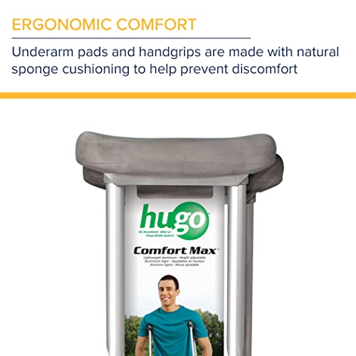Hugo Mobility Adjustable Tall Crutches For Walking, Tall Adult Walking