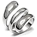 L8ny Designer Style 316 Stainless Steel Plain Women's Fashion Ring (6)