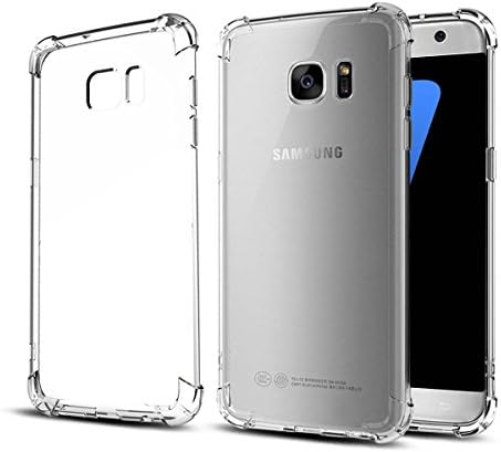 Wiswall Galaxy S7 Edge Case Clear, [Support Wireless Charging] Ultra Thin Clear Soft TPU, Four Corners Thicken Shockproof, Non-Slip, Protect Cover for Galaxy S7 Edge Cases