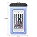 Waterproof Pouch, iThrough Ultra Universal Waterproof case with Touch Responsive Transparent Screen Protector for iPhone 6/ 6s Plus/5/5s/5c/4s/Samsung Galaxy S3/S4/S5/S6/S7 Note 3/4 /5(Blue)