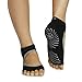 Gaiam Yoga Socks - Toeless Grippy Non Slip Sticky Grip Accessories for Women & Men - Hot Yoga, Barre, Pilates, Ballet, Dance, Home - Black/Grey MaryJane