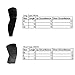 AceList 2 Packs (1 Pair) Protective Compression Wear - Men & Women Basketball Brace Support - Best to Immobilize, Strap & Wrap Knee for Volleyball, Football- Short Type - Medium Size - Black