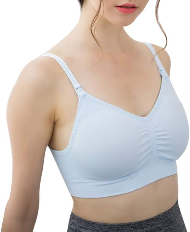 Women's Body Silk Seamless Yoga Nursing Bra Comfortable and Breathable