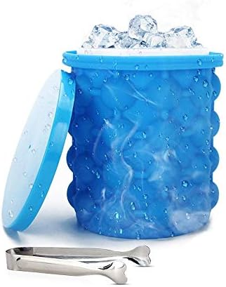 mobhada Revolutionary Ice Cube Maker Bucket Silicone Tray for Home Bar and Restaurant Party