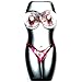 Thong Bikini with Flashing LED Lights Refillable Butane Torch Lighter 2 3/4 Inch