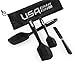 Silicone Spatula Set With Butter Knife By USA Kitchen Elite - Premium Quality - Perfect all Sorts of Cooking Including Mixing, Flipping, Scraping and Baking
