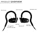Bluetooth Headphones, HOPDAY L6 Sports In-ear Earphones w/Mic HD Stereo Premium Bass Sound Sweatproof Earbuds for Running Jogging Workout 5 Hour Battery Noise Cancelling Headsets Soft Secure Fit