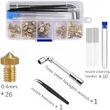 XINKYD 3D Printer Nozzle 0.4mm Brass V6 Hotend for 1.75mm Filament Prusa view 2