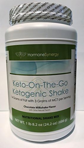 Ketogenic Shake | Keto-On-The-Go | Chocolate Milkshake | 14 Grams of Fat, 20 Grams of Protein, 5 Grams of Carbs and 3 Grams of MCT per Serving | 14 Servings