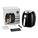 Air Fryer, 5.8 Quarts Air Fryers w/Accessories Cookbook, Grill Rack and Tongs Black