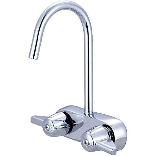 Central Brass 0208 2-Handle Leg Tub Faucet in PVD Polished Chrome