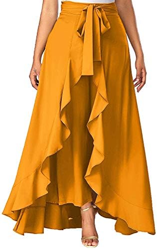 Madhosh Fashion Women's Ruffle Rayon Palazzo Skirt/Pants