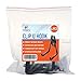4pcs Garage Hooks for Hanging Ladder Hose Extension Cord Shovel Bike Chair Garden Tools, [UPGRADE VERSION] Wall Mount Hanger and Storage with Longer Screws Hardware Included and Anti Slip Rubber